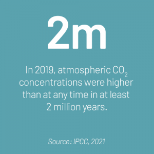 in 2019, atmospheric co2 concentrations were higher than any time 