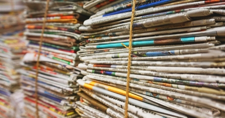 A bunch of newspapers