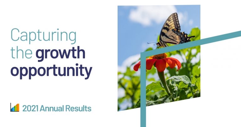 Capturing the growth opportunity - annual report, front page