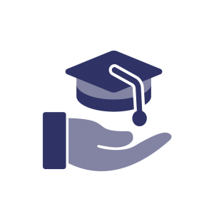 hand and mortarboard