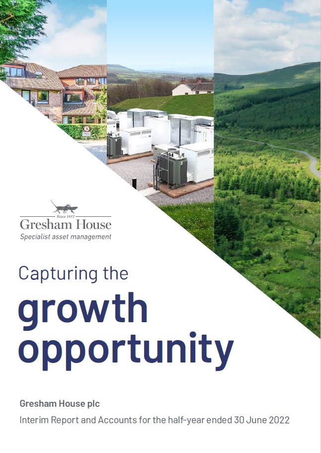 Gresham House plc Interim Results 2022 News