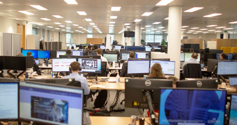 People working in the office