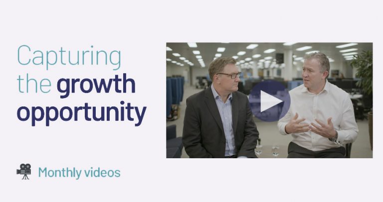 Tony Dalwood and Olly Hughes in talk